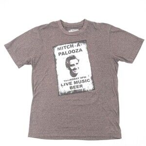 Old School Mitch-A-Palooza Old Navy Collectibles Brown T-Shirt Size Small
